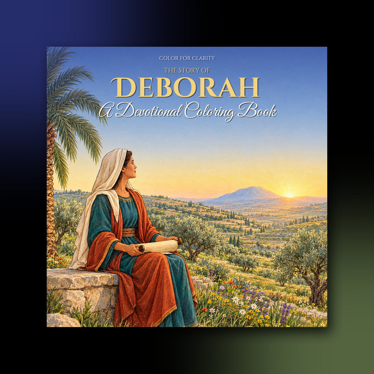 The Story of Deborah: A Devotional Coloring Book paperback front cover