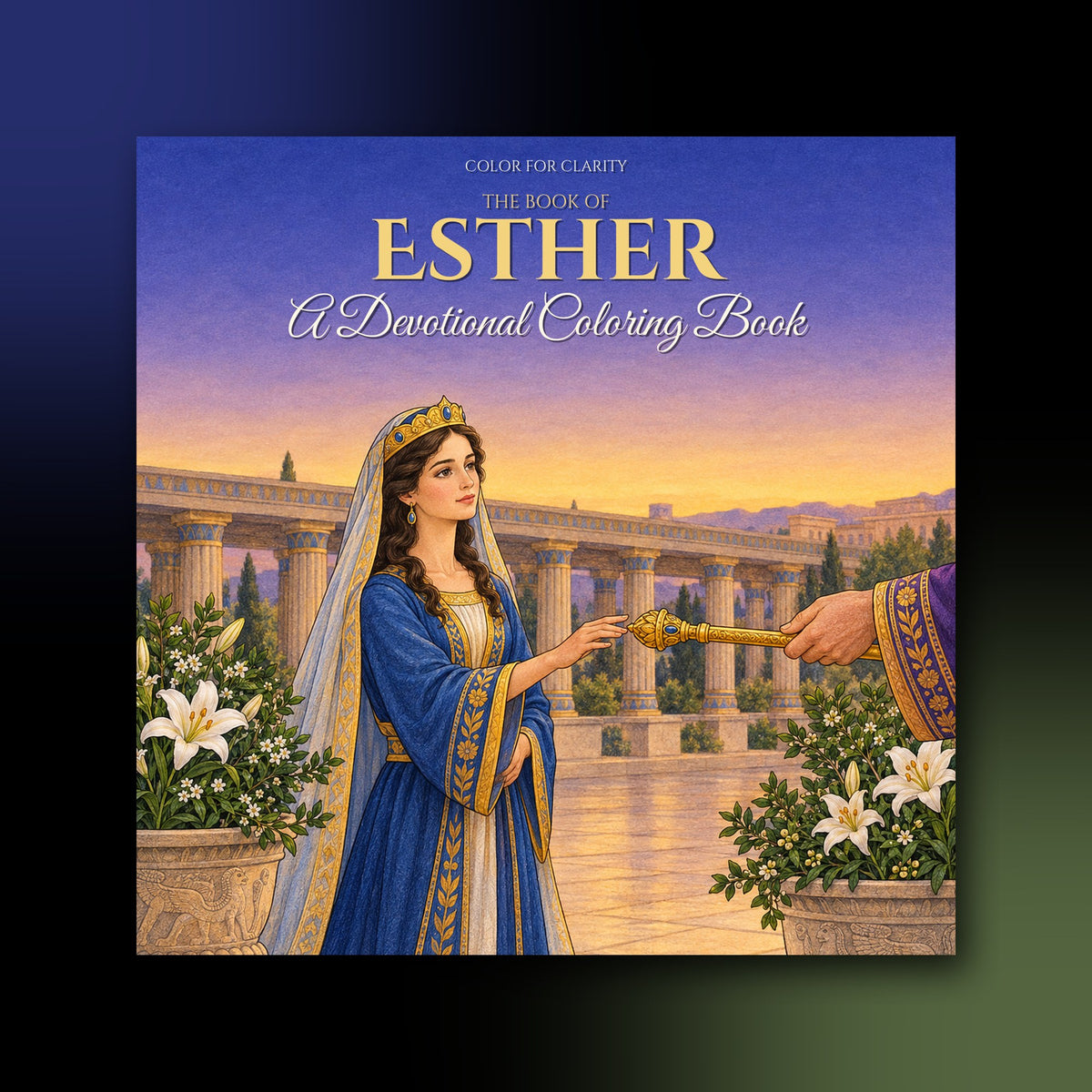 The Book of Esther: A Devotional Coloring Book paperback front cover