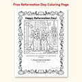 Justice and Mercy Reformation Day free coloring page