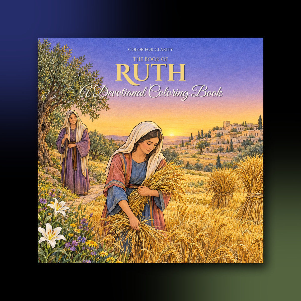 The Book of Ruth: A Devotional Coloring Book paperback front cover